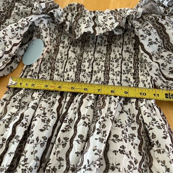 Hill House Home The Corinne Nap Dress Floral Puff Sleeve Midi Dress - Picture 7 of 12